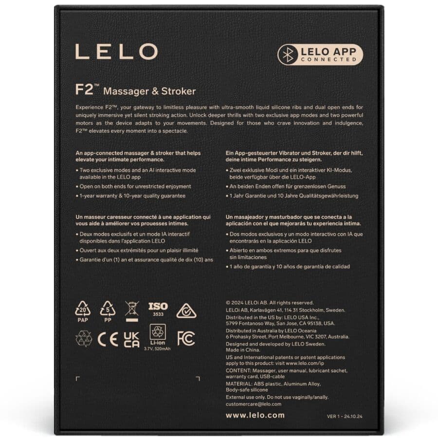 LELO - F2S™ TEAL  MALE MASTURBATOR BLUE thumb 12