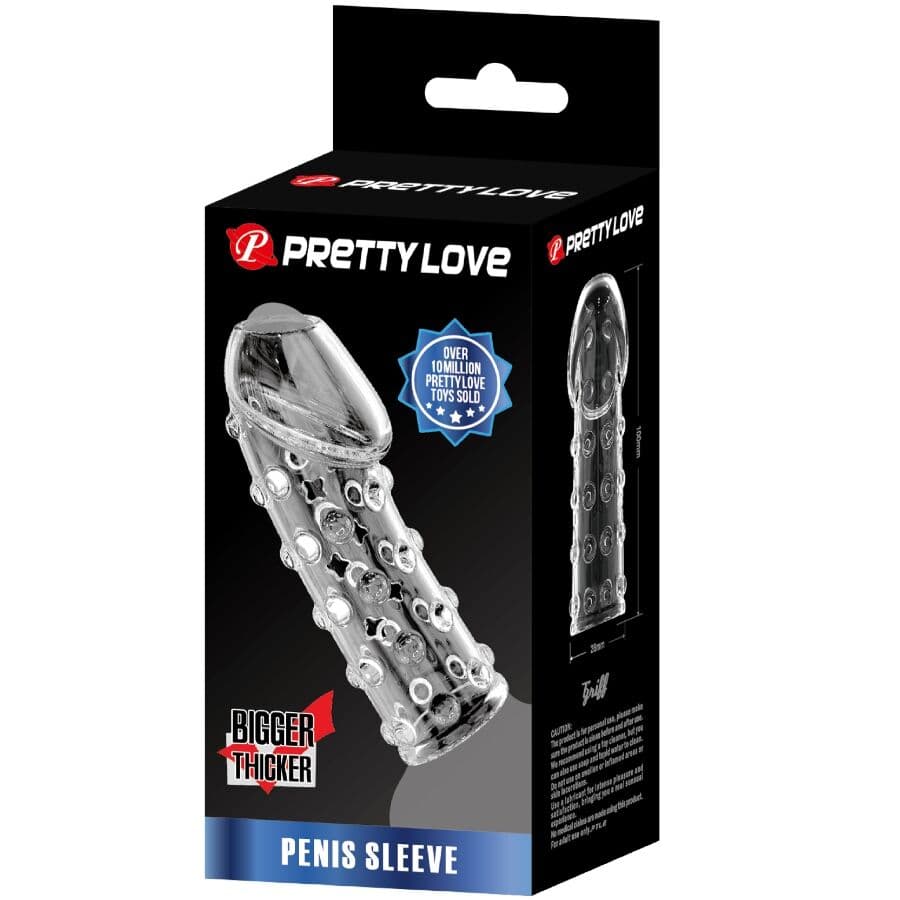 PRETTY LOVE - TIGHT AND VOLUMIZING PENIS SLEEVE TRANSPARENT thumb 8