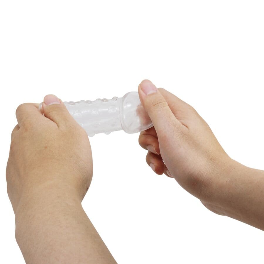 PRETTY LOVE - TIGHT AND VOLUMIZING PENIS SLEEVE TRANSPARENT thumb 6