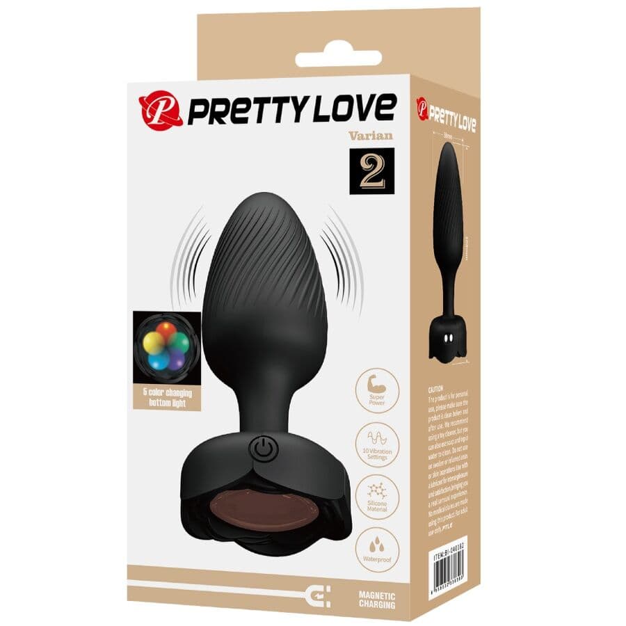 PRETTY LOVE - VARIAN ANAL PLUG WITH  LED LIGHT BLACK 10.8 CM thumb 9