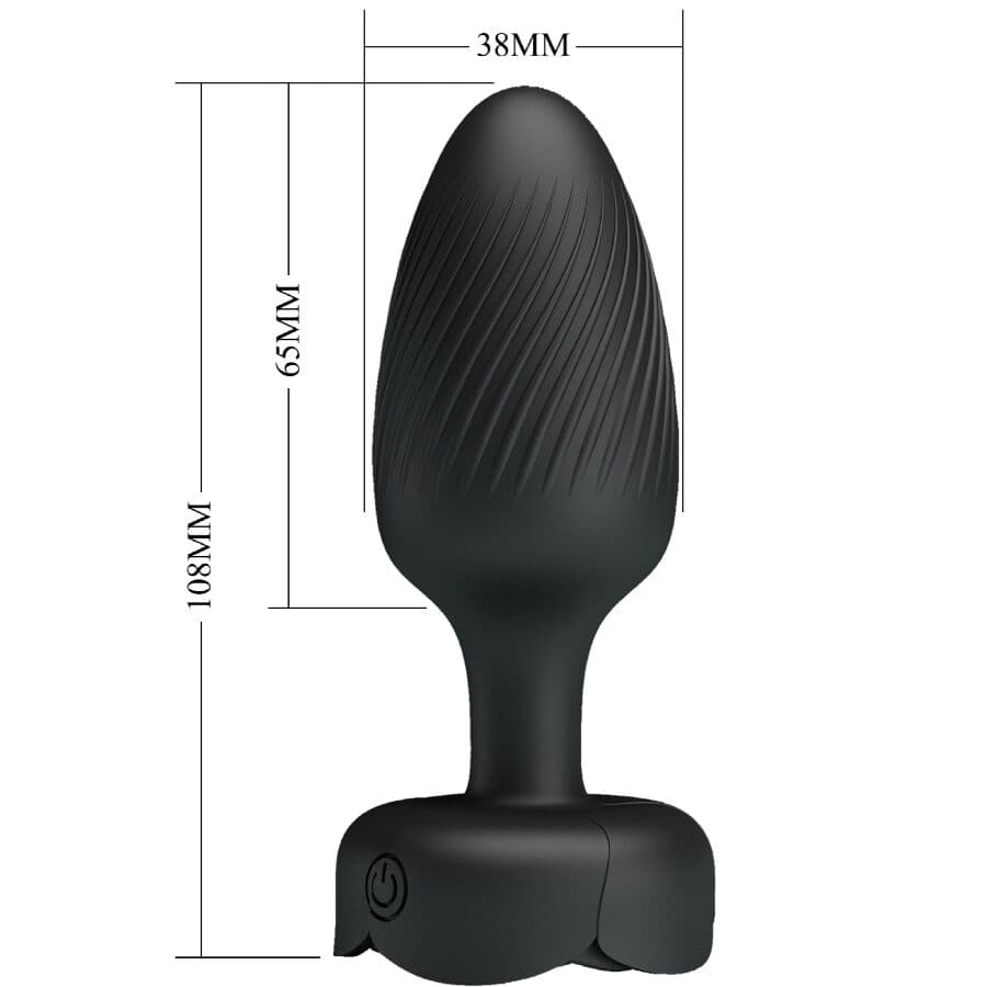 PRETTY LOVE - VARIAN ANAL PLUG WITH  LED LIGHT BLACK 10.8 CM thumb 6