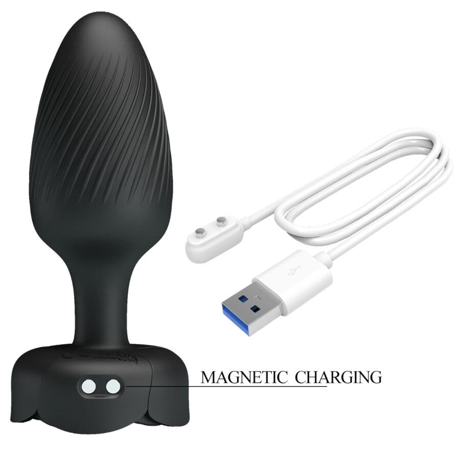 PRETTY LOVE - VARIAN ANAL PLUG WITH  LED LIGHT BLACK 10.8 CM thumb 7