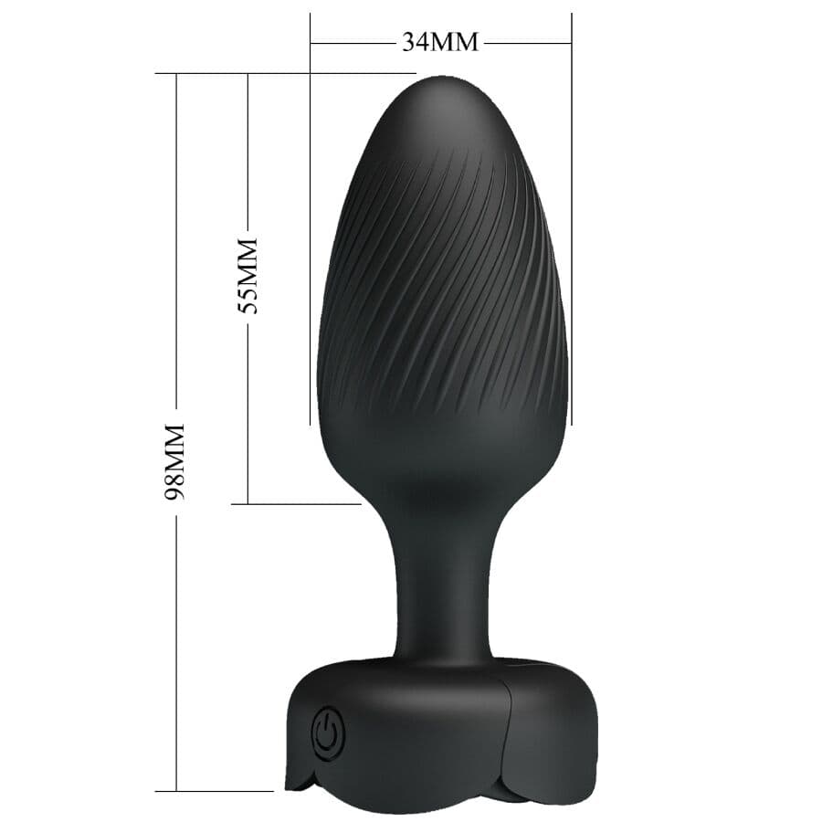 PRETTY LOVE - OSBORN ANAL PLUG WITH  LED LIGHT BLACK 9.8 CM thumb 6