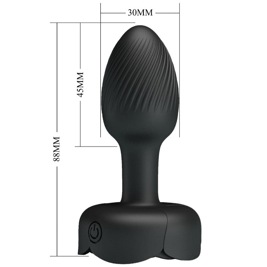 PRETTY LOVE - OLMAN ANAL PLUG WITH  LED LIGHT BLACK 8.8 CM thumb 6