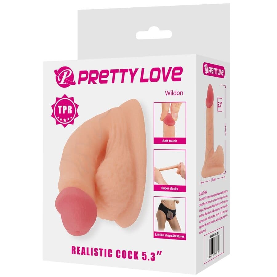 PRETTY LOVE - WILDON ULTRA REALISTIC AND ELASTIC DILDO 10 CM NATURAL thumb 10