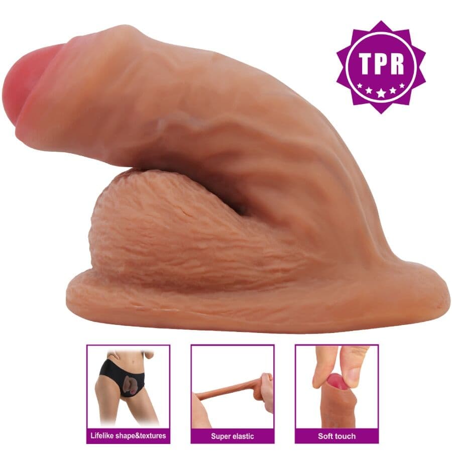 PRETTY LOVE - WARNELL ULTRA REALISTIC AND ELASTIC DILDO 9.5 CM MULATO thumb 5