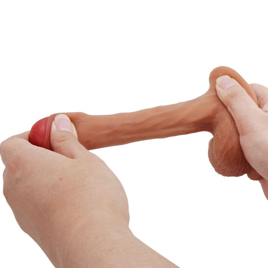 PRETTY LOVE - WARNELL ULTRA REALISTIC AND ELASTIC DILDO 9.5 CM MULATO thumb 7