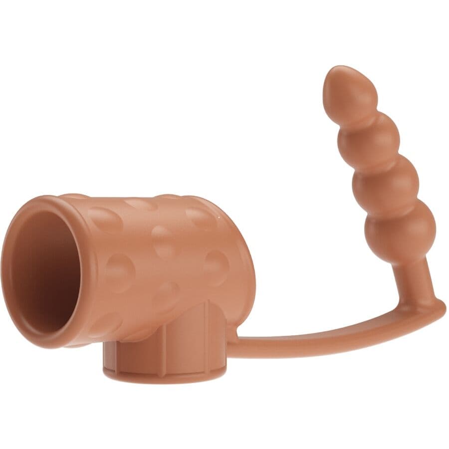 PRETTY LOVE - PENIS SLEEVE WITH ANAL PLUG NATURAL thumb 2