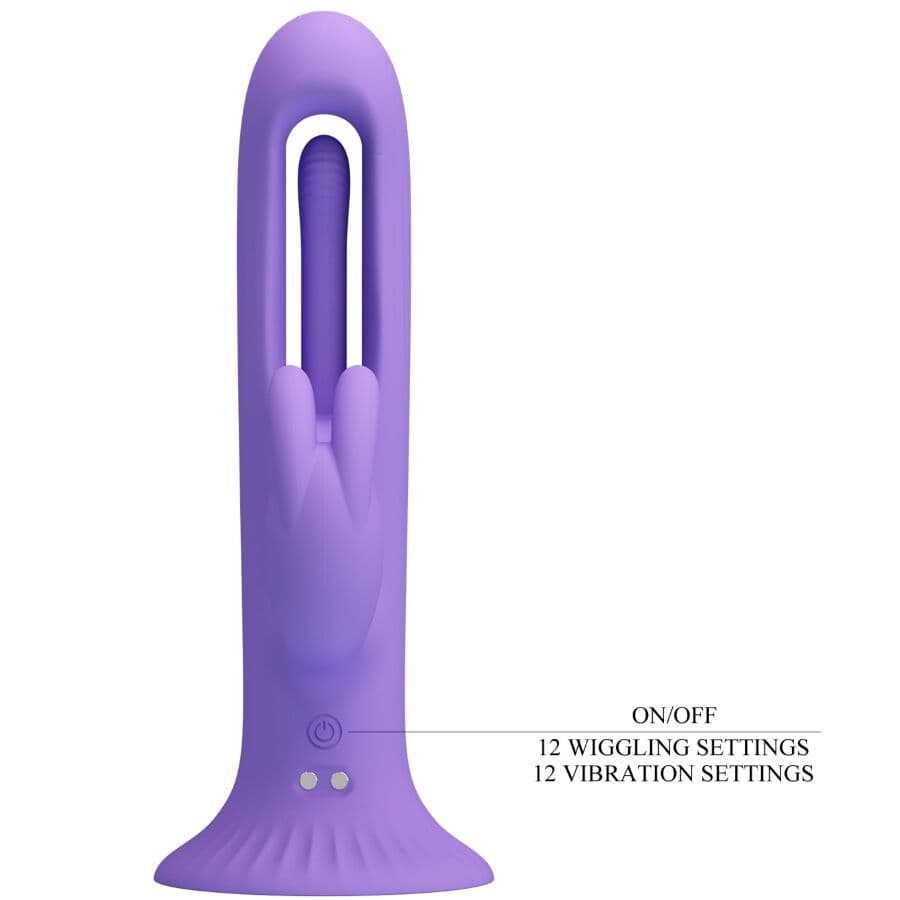PRETTY LOVE - KILLMOULIS RABBIT VIBRATOR 12 VIBRATION MODES PURPLE thumb 7