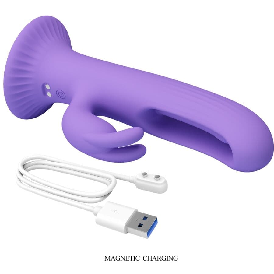PRETTY LOVE - KILLMOULIS RABBIT VIBRATOR 12 VIBRATION MODES PURPLE thumb 8