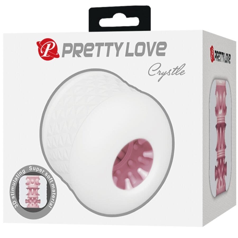 PRETTY LOVE - CRYSTLE MALE MASTURBATOR WHITE thumb 9