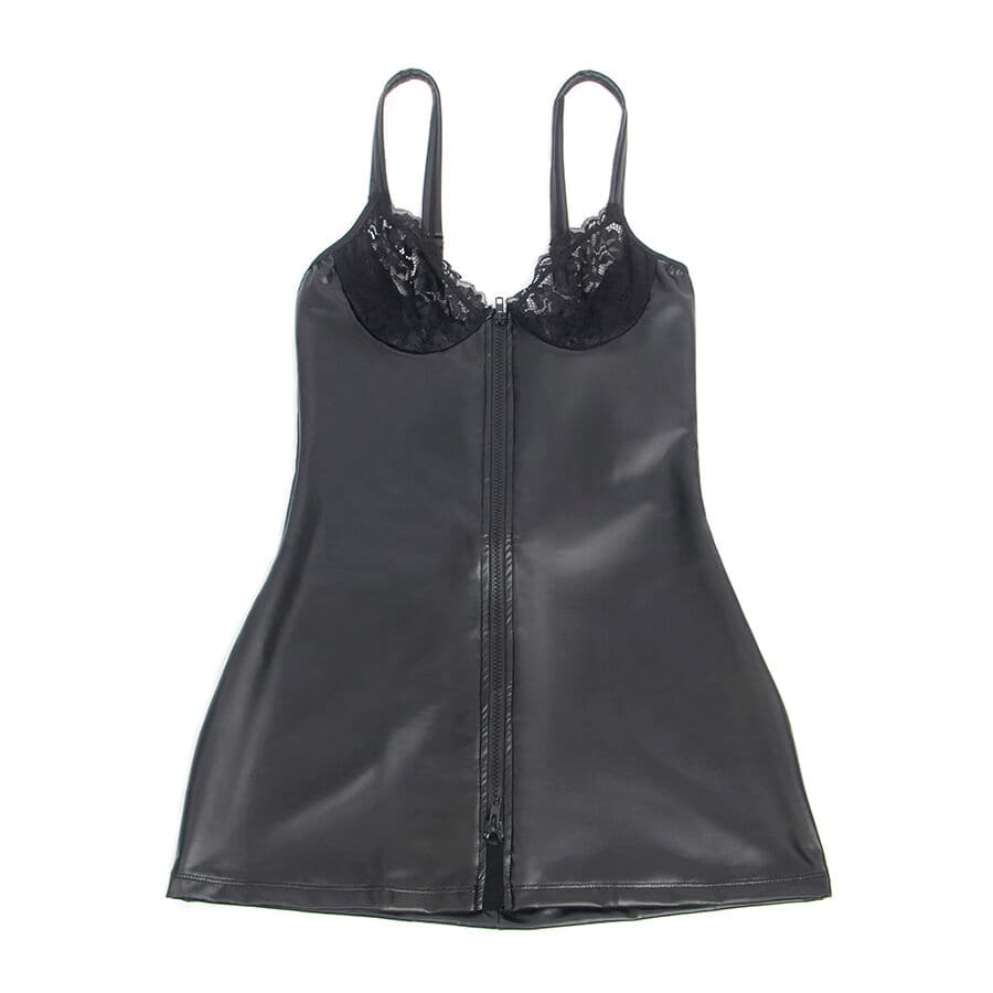 SUBBLIME - 957568 LEATHER ZIP DRESS BLACK S/M thumb 5