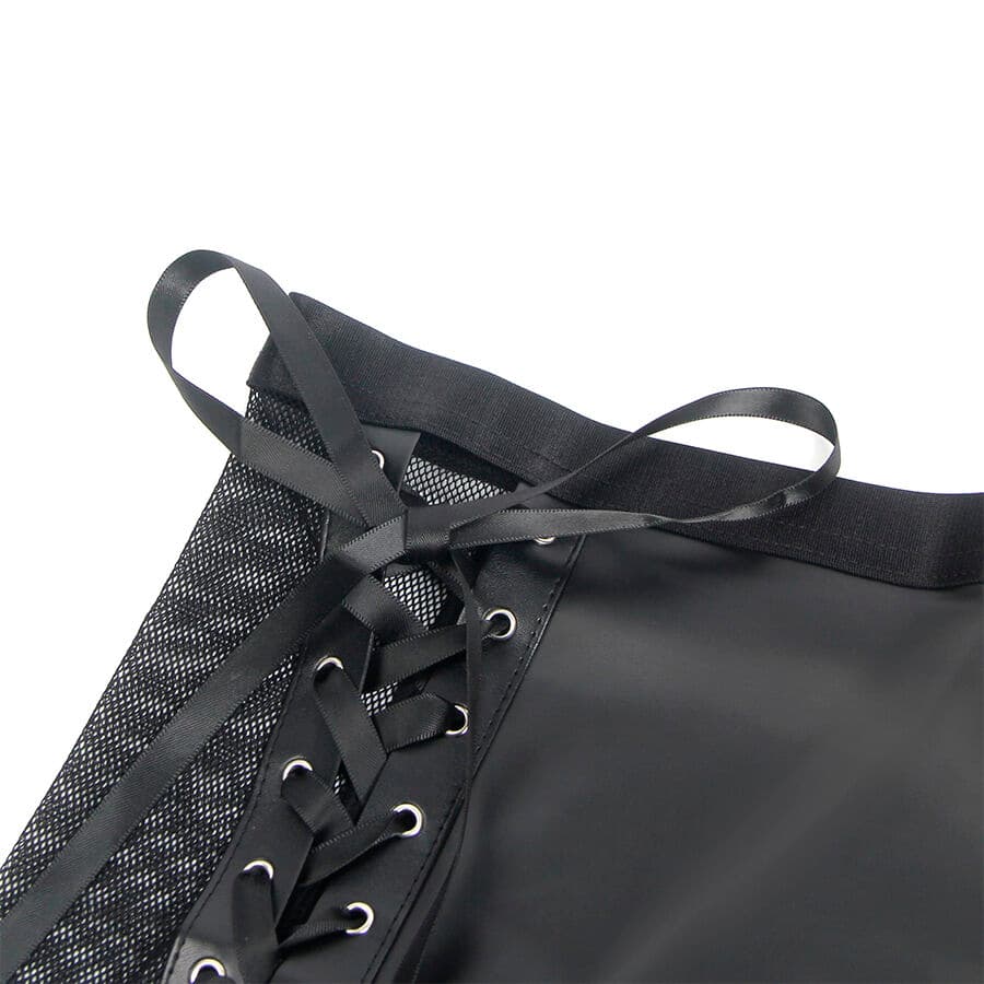 SUBBLIME - 957599 LEATHER BRA AND SKIRT SET BLACK L/XL thumb 6