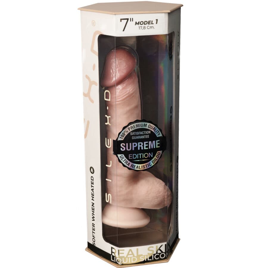SILEXD - PREMIUM THERMOREACTIVE SILICONE REALISTIC PENIS 17.8 CM thumb 7