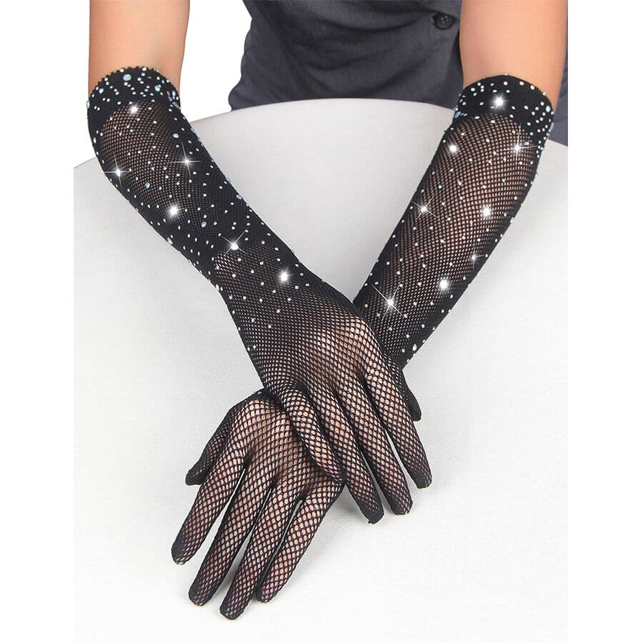 SUBBLIME - 957469SHINE TRANSPARENT GLOVES BLACK S/M thumb 7