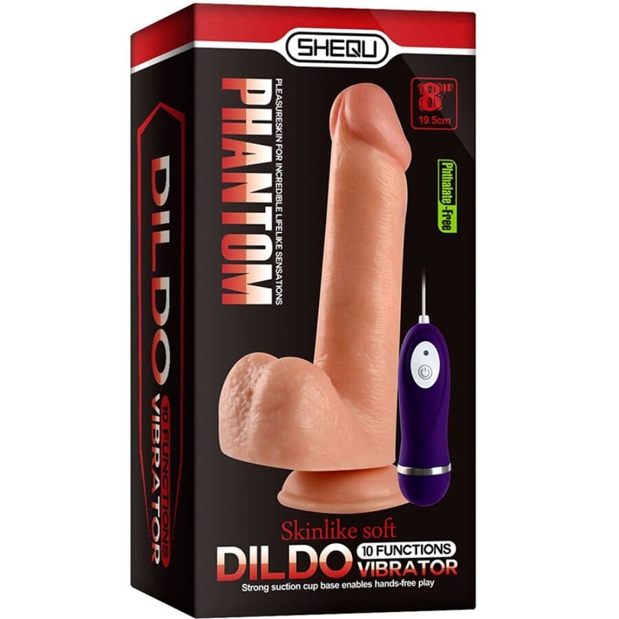 SHEQU - ADAM VIBRATOR DILDO WITH REMOTE CONTROL 21 CM thumb 7