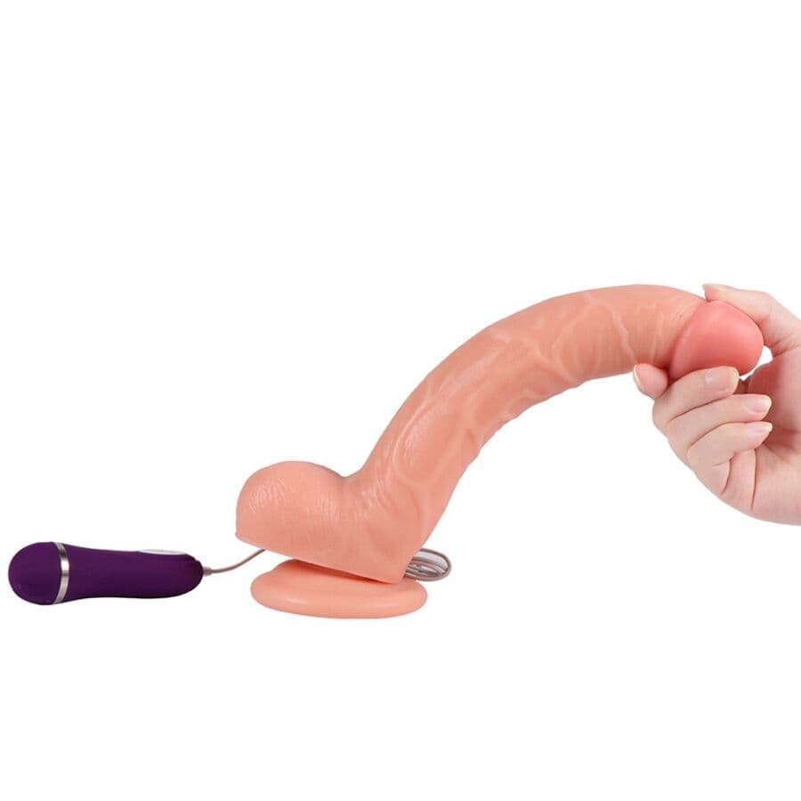 SHEQU - OPTIMUS VIBRATING DILDO WITH REMOTE CONTROL 28 CM thumb 5
