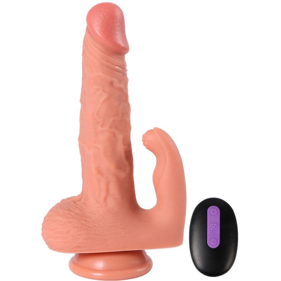 SHEQU - HAYDEN DILDO AND CLITORIS STIMULATOR WITH VIBRATION AND REMOTE CONTROL 16 CM thumb 4
