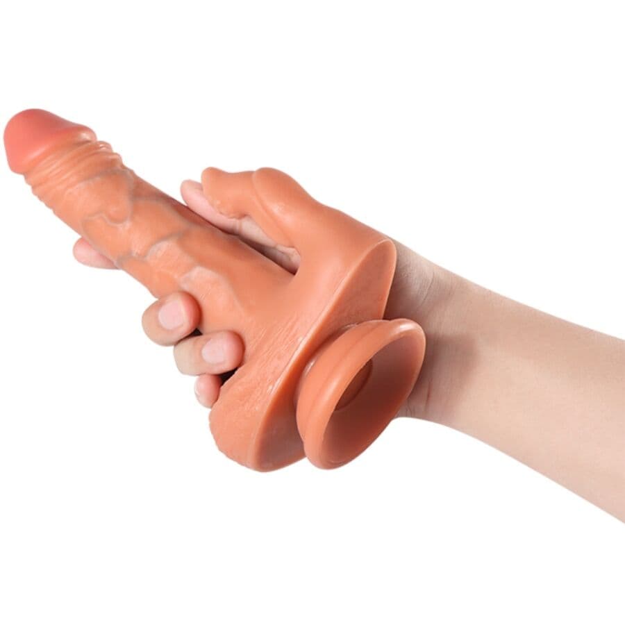 SHEQU - JULIAN DILDO AND CLITORIS STIMULATOR WITH VIBRATION AND REMOTE CONTROL 16 CM thumb 8