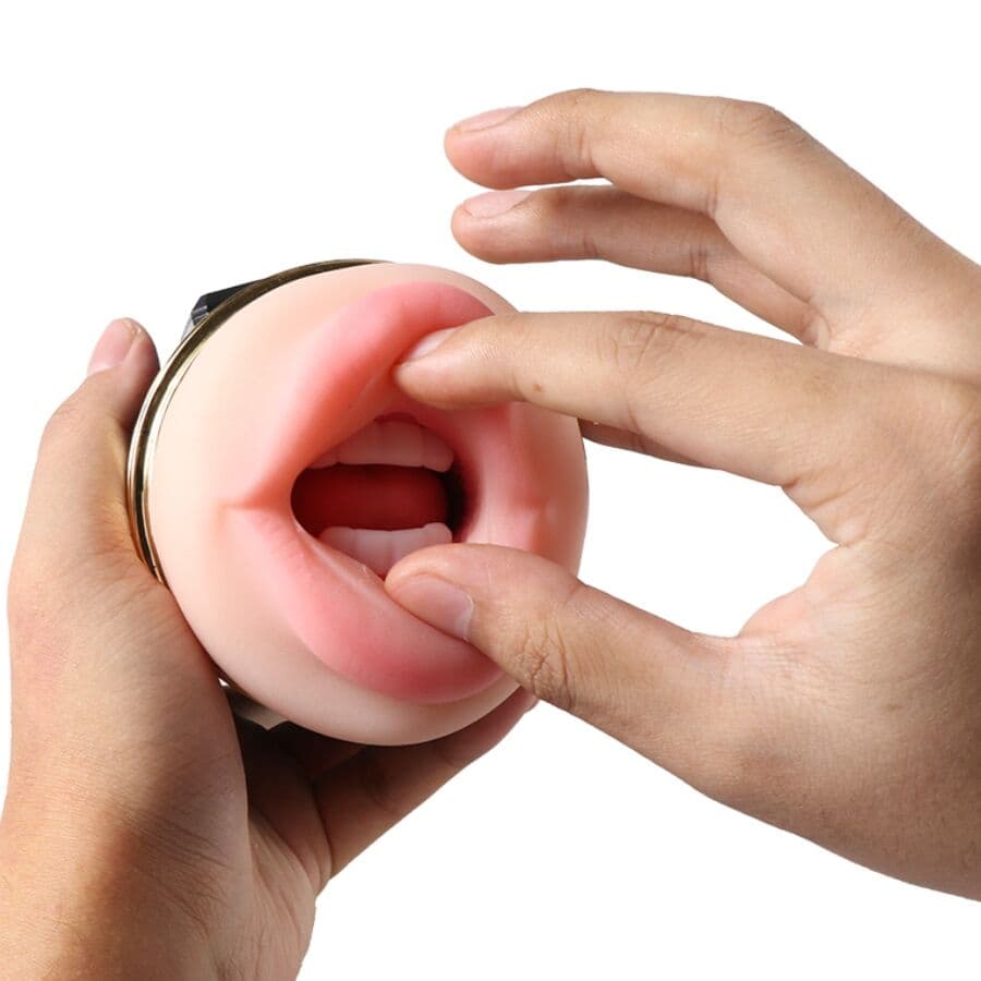 SHEQU - KAY DOUBLE MASTURBATOR WITH DUAL MOUTH AND VAGINA VIBRATION thumb 4