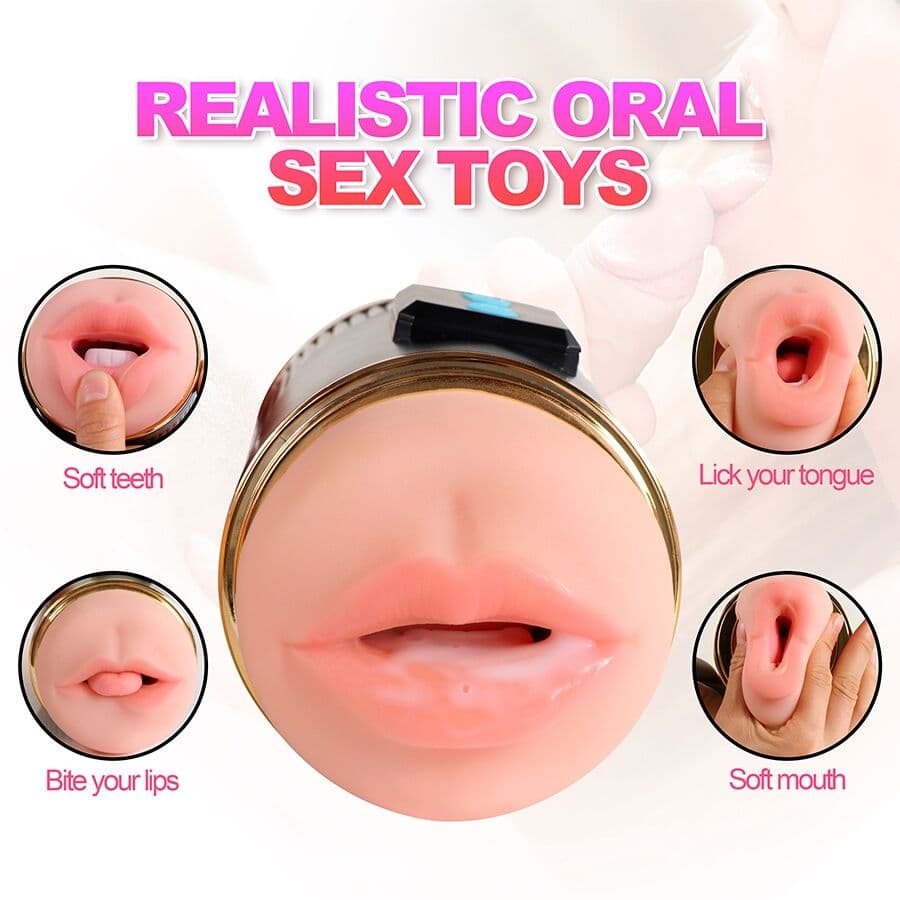 SHEQU - KAY DOUBLE MASTURBATOR WITH DUAL MOUTH AND VAGINA VIBRATION thumb 15