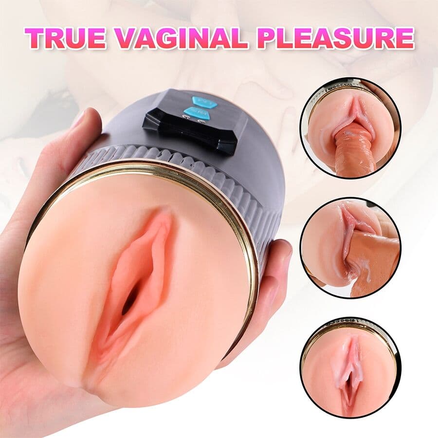 SHEQU - KAY DOUBLE MASTURBATOR WITH DUAL MOUTH AND VAGINA VIBRATION thumb 17