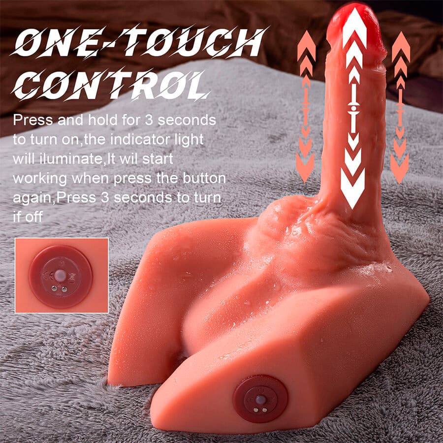 XISE - MICHAEL REALISTIC DILDO AND ANUS MASTURBATOR WITH THRUSTING 15 CM thumb 7