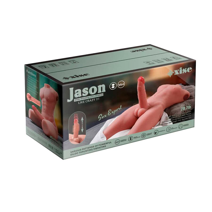 XISE - JASON HALF BODY REALISTIC MALE TORSO WITH THRUSTING AND VIBRATION 55 CM thumb 17