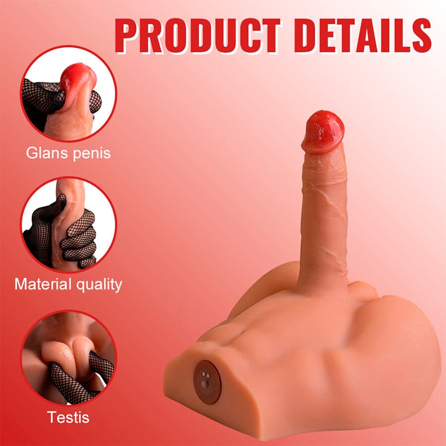 XISE - PEEL DILDO ASS REALISTIC DILDO MASTURBATOR FRONT POSITION WITH THRUSTING 17.5 CM thumb 9