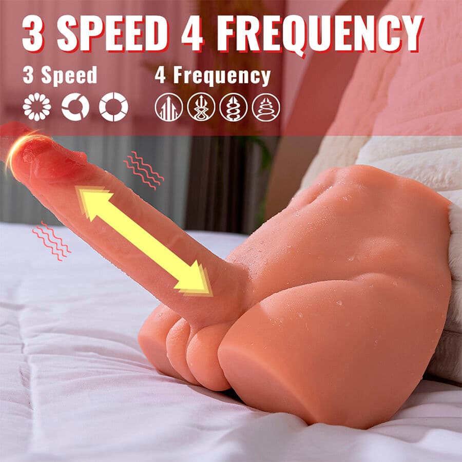 XISE - PEEL DILDO ASS REALISTIC DILDO MASTURBATOR FRONT POSITION WITH THRUSTING 17.5 CM thumb 11