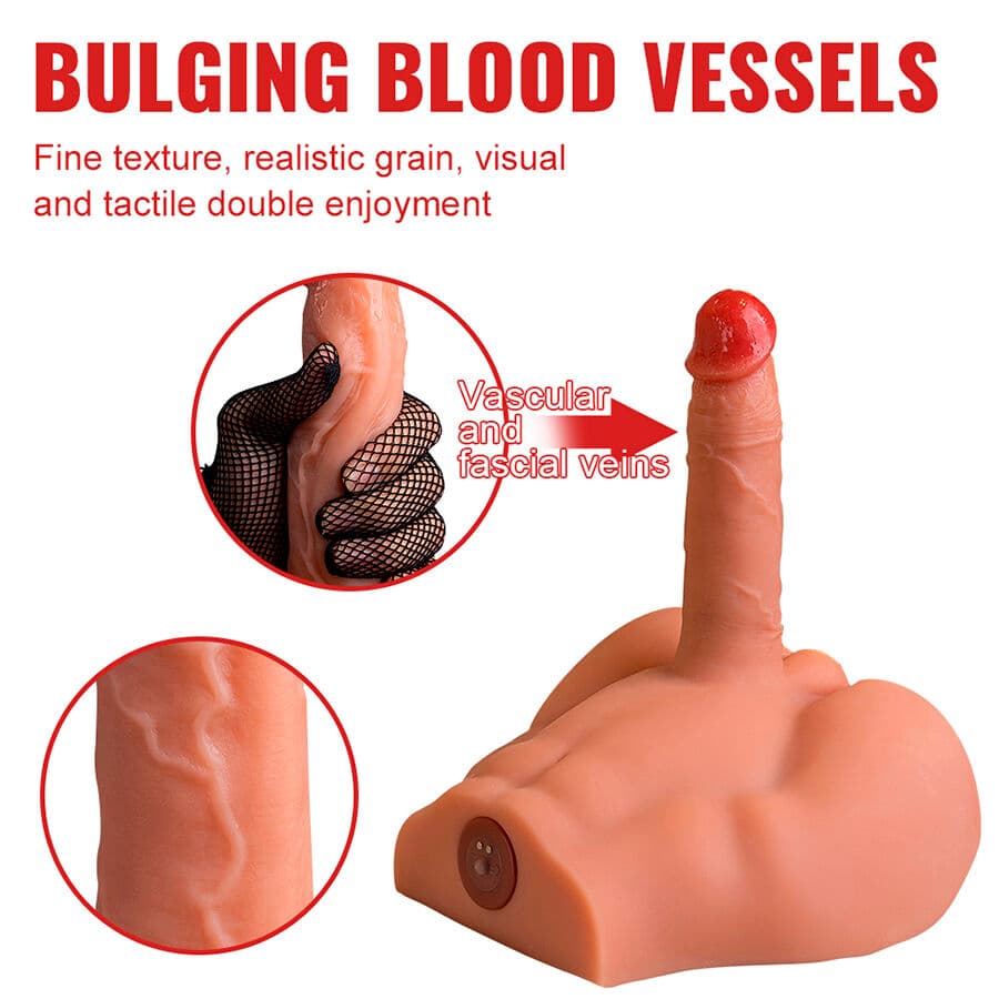 XISE - PEEL DILDO ASS REALISTIC DILDO MASTURBATOR FRONT POSITION WITH THRUSTING 17.5 CM thumb 2