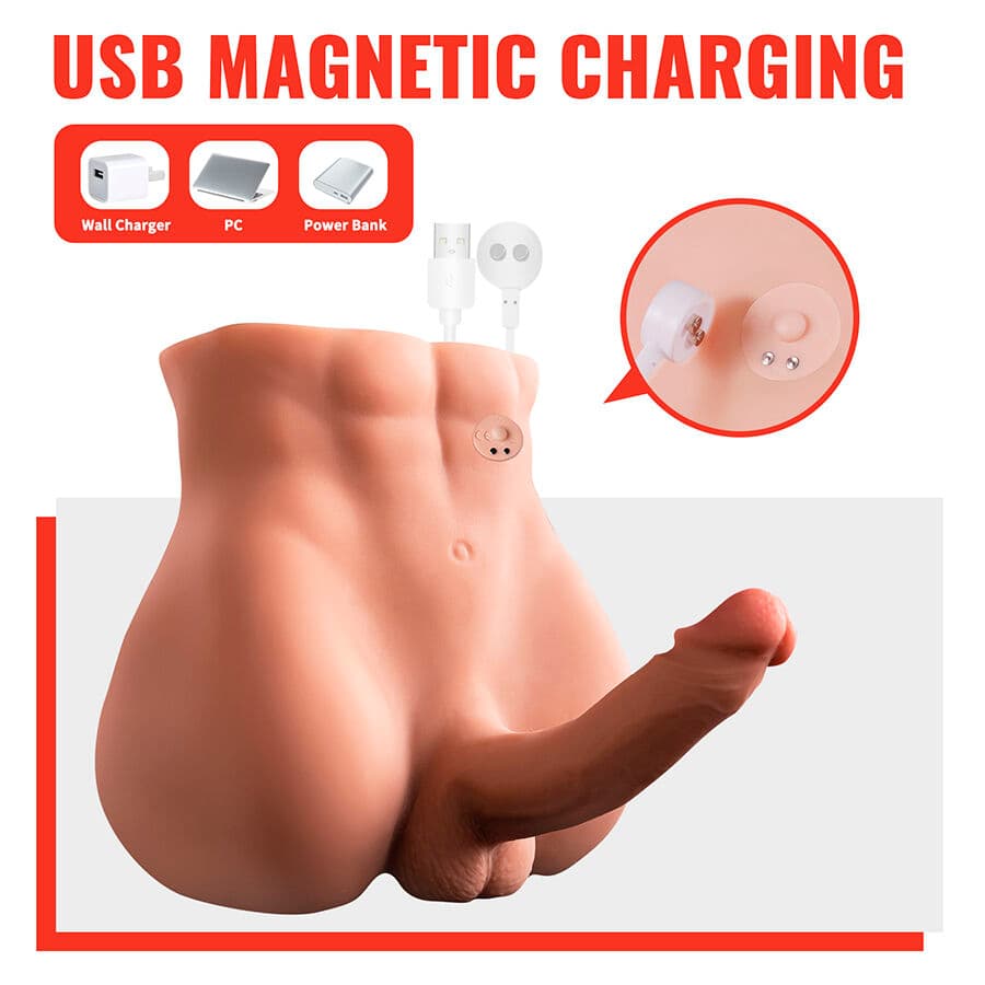 XISE - BERTLETT DILDO ASS REALISTIC DILDO AND ANUS MASTURBATOR FRONT POSITION WITH THRUSTING 18 CM thumb 2