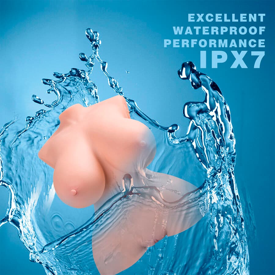 XISE - TINY THRUSTING REALISTIC TORSO WITH FEMALE VIBRATION 40 CM thumb 12