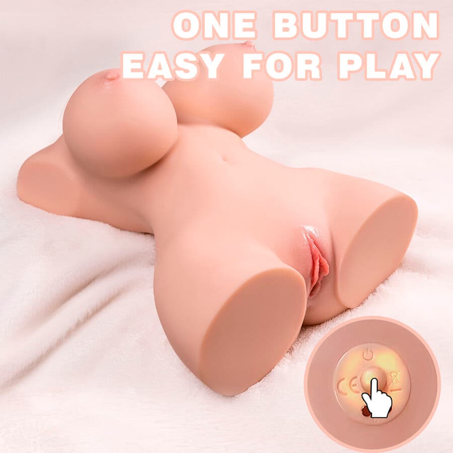 XISE - TINY THRUSTING REALISTIC TORSO WITH FEMALE VIBRATION 40 CM thumb 10