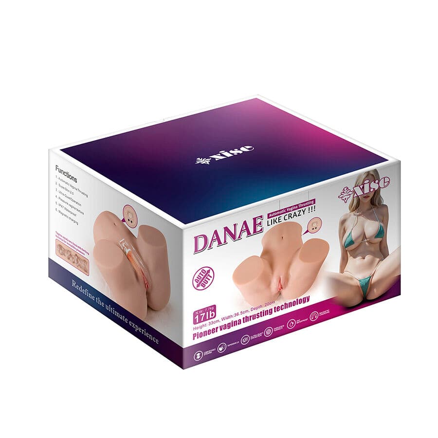 XISE - DANAE THRUSTING REALISTIC VAGINA MASTUBADOR WITH MULTI-POSITION VIBRATION thumb 15