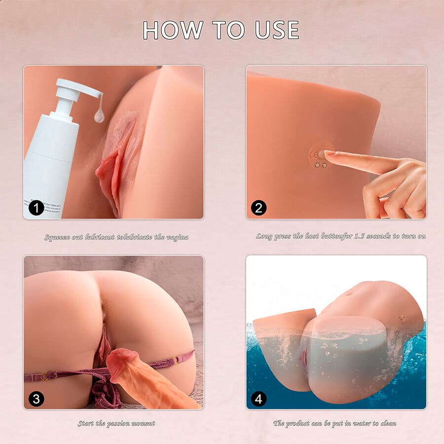 XISE - ETHEL THRUSTING REALISTIC VAGINA MASTURBATOR WITH MULTI-POSITION VIBRATION thumb 14