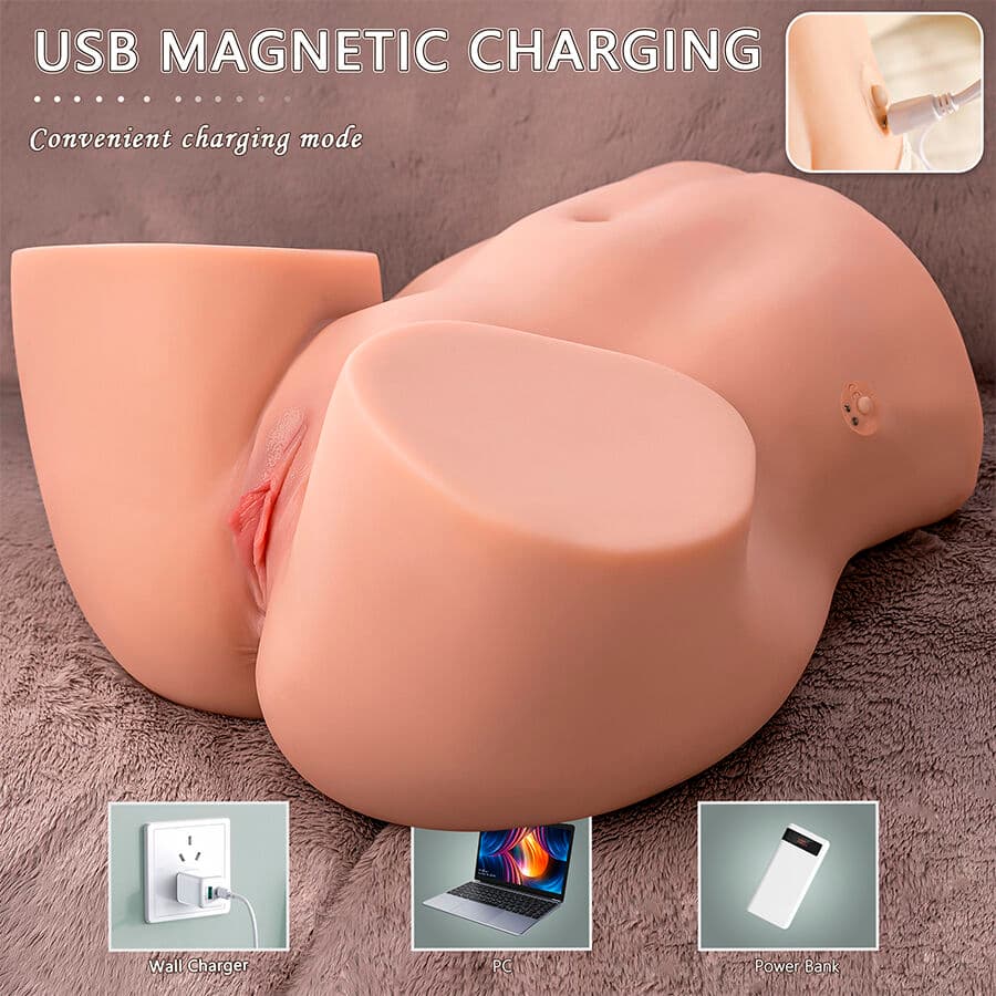 XISE - ETHEL THRUSTING REALISTIC VAGINA MASTURBATOR WITH MULTI-POSITION VIBRATION thumb 15