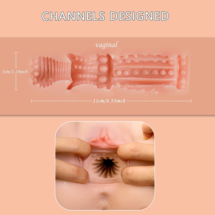 XISE - ETHEL THRUSTING REALISTIC VAGINA MASTURBATOR WITH MULTI-POSITION VIBRATION thumb 19