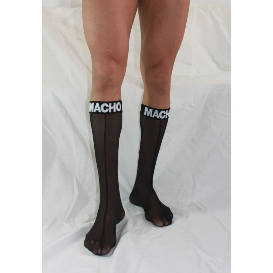 MACHO - THIN SOCKS ONE SIZE BLACK thumb 4