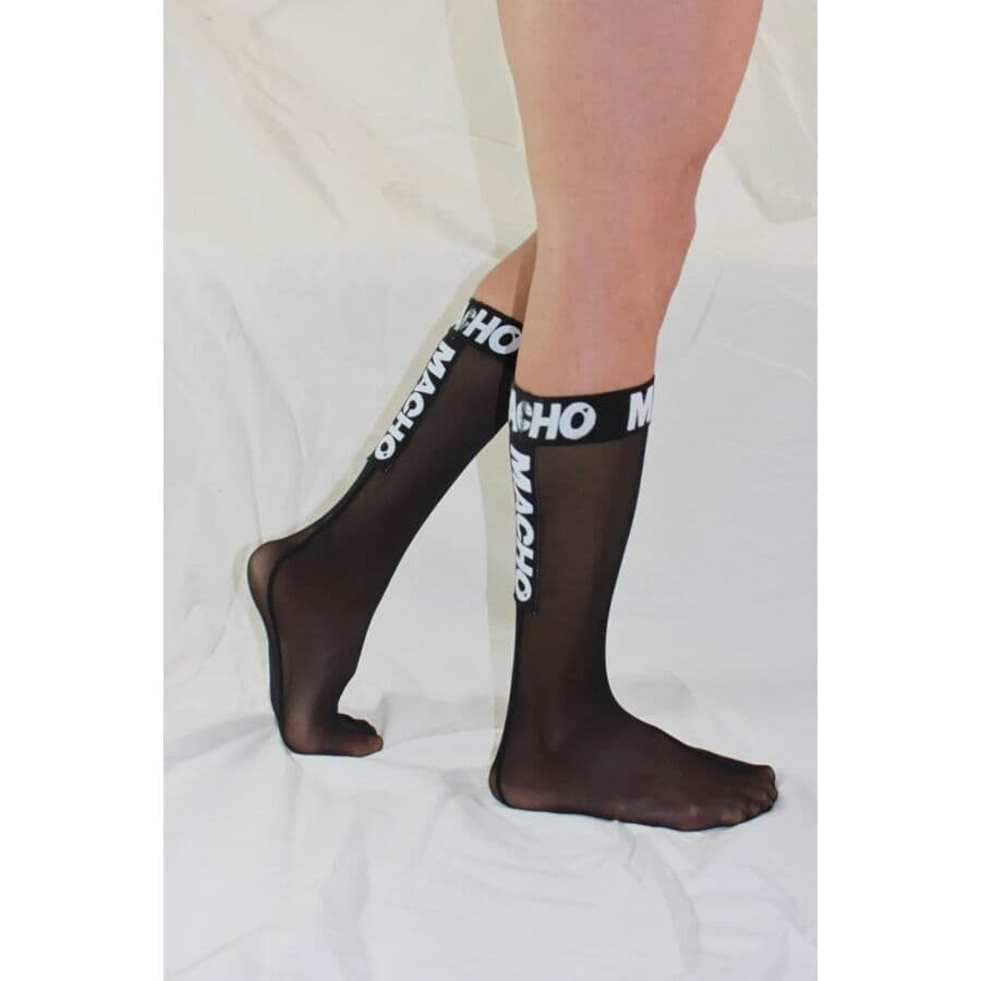 MACHO - THIN SOCKS ONE SIZE BLACK thumb 6