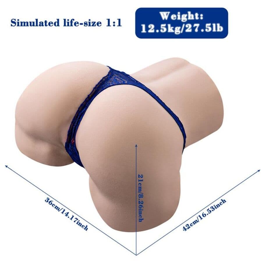 XISE - GINA MULTIPOSITION REALISTIC VAGINA MASTURBATOR WITH VIBRATION AND REMOTE CONTROL thumb 2