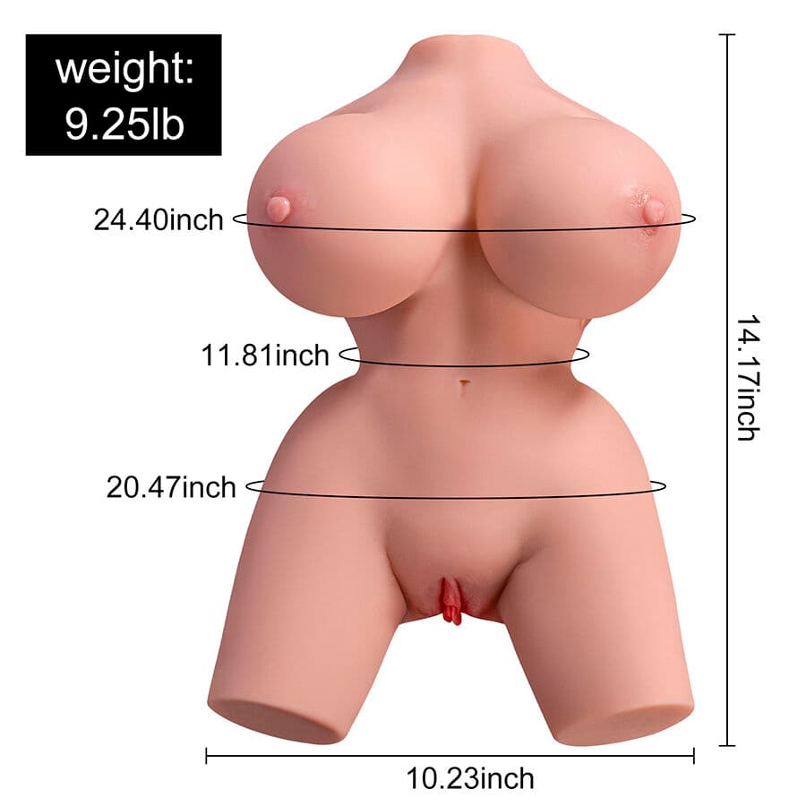 XISE - FRIEDA REALISTIC FEMALE TORSO WITH VIBRATION 36 CM thumb 2