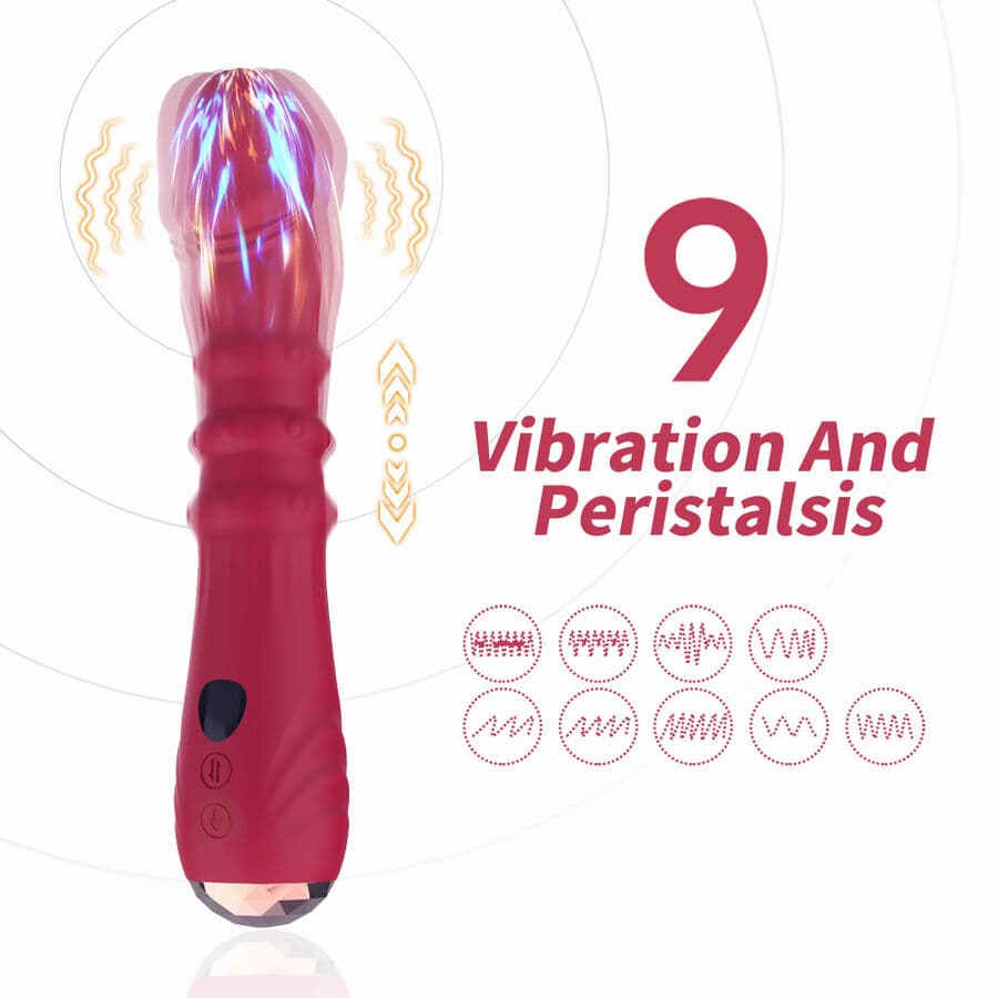 ARMONY - THERMO-ADJUSTABLE POINT A STIMULATOR VIBRATOR DILDO RED thumb 3