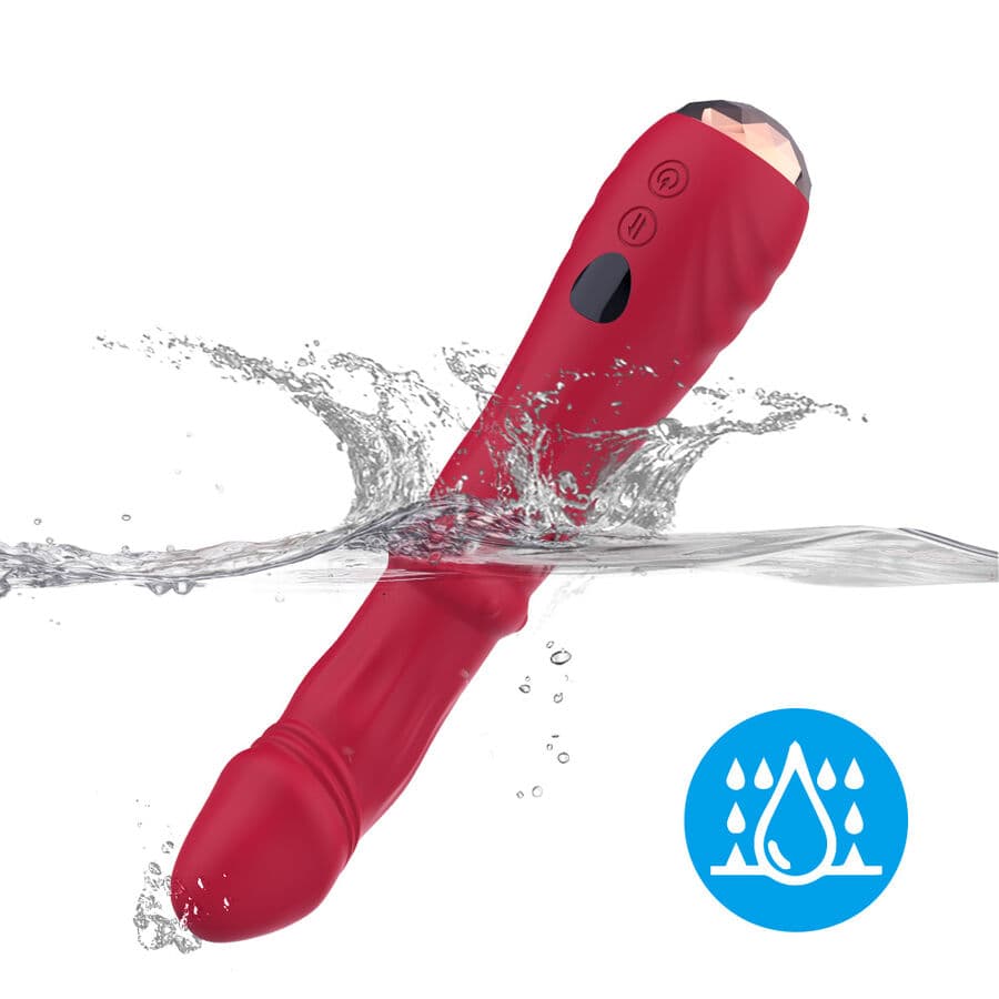 ARMONY - THERMO-ADJUSTABLE POINT A STIMULATOR VIBRATOR DILDO RED thumb 8