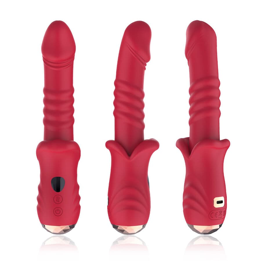ARMONY - POINT A STIMULATING VIBRATOR DILDO RED thumb 4