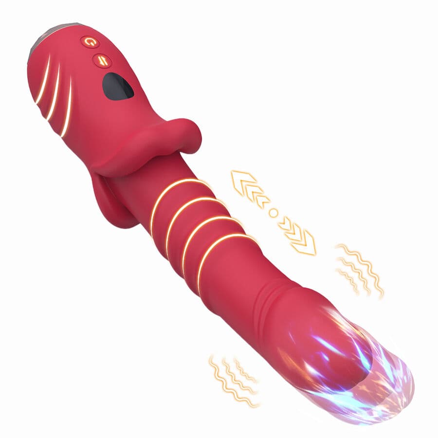 ARMONY - POINT A STIMULATING VIBRATOR DILDO RED thumb 2