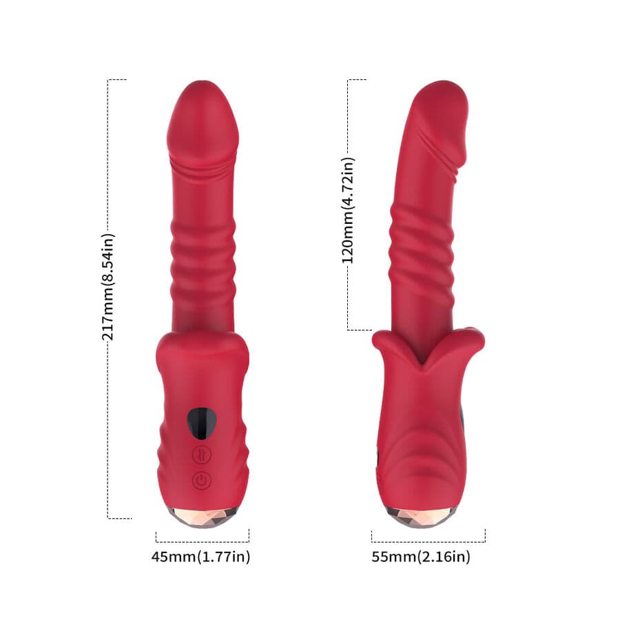 ARMONY - POINT A STIMULATING VIBRATOR DILDO RED thumb 6