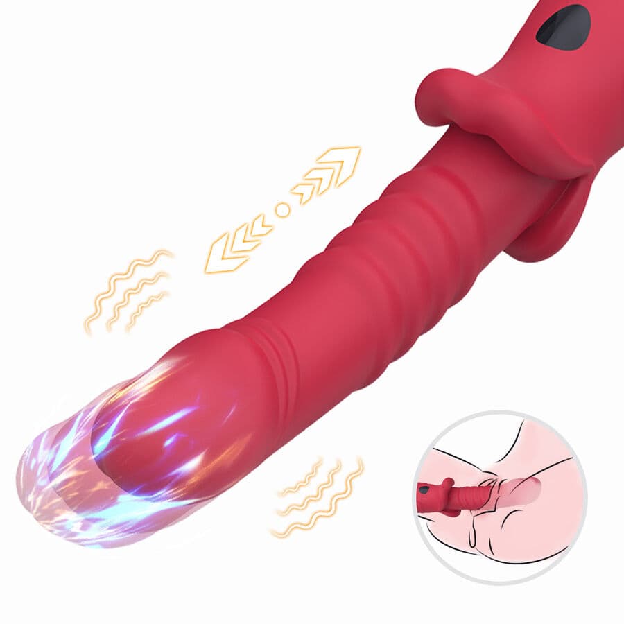 ARMONY - POINT A STIMULATING VIBRATOR DILDO RED thumb 9