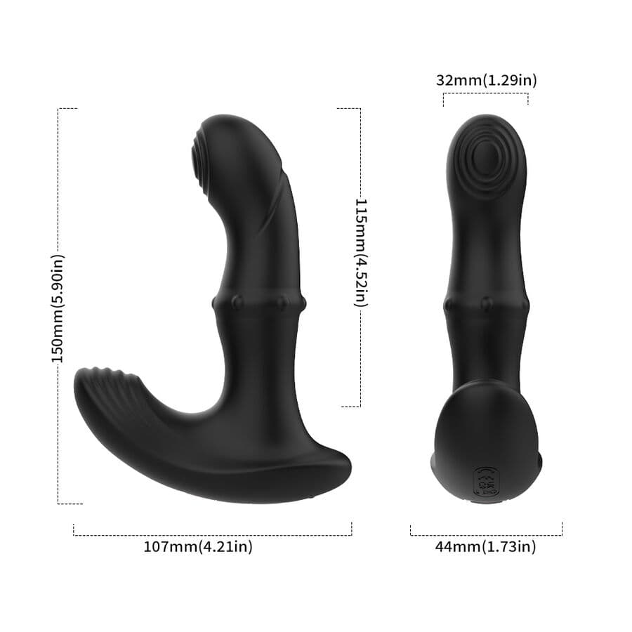 ARMONY - ANAL PROSTATE VIBRATOR REMOTE CONTROL BLACK thumb 6