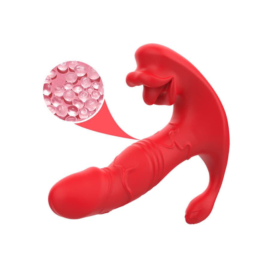 ARMONY - ANAL VIBRATOR PANTY C AND G-SPOT STIMULATOR REMOTE CONTROL RED thumb 6